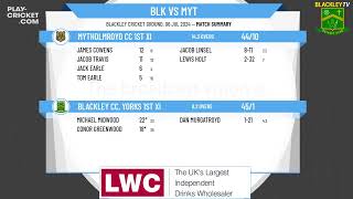 Blackley CC Yorks 1st XI v Mytholmroyd CC 1st XI [upl. by Ednalrim]