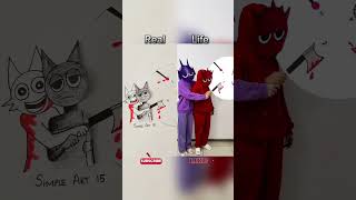 PURPLE POSSESSED RED  INCREDIBOX  SPRUNKI  SAY MY NAME video parody of simpleart15 sprunki [upl. by Aztinad]