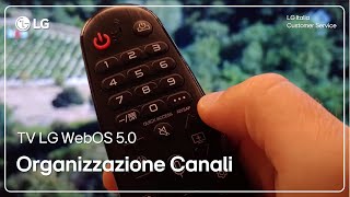 TV LG  Come spostare i canali con le TV webOS 50  modelli 2020 [upl. by Proudman]