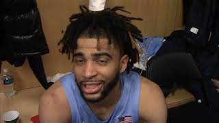 UNC Basketball RJ Davis Ohio State Postgame Interview [upl. by Eatnwahs]