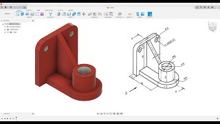 Fusion360 Part Modeling Tutorial156 design 3dmodeling modelingtutorial engineeringfusion360 [upl. by Tiphany]