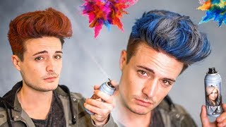 Does Hair Coloring Spray Work Get INSTANT Hairstyle Color  BluMaan 2018 [upl. by Adle]