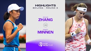 Zhang Shuai vs Greet Minnen  2024 Beijing Round 3  WTA Match Highlights [upl. by Sheldon]