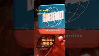 Fossil watch unboxing fossil watch stylish watch [upl. by Dnamra]