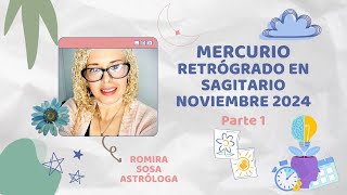 MERCURIO RETRÓGRADO EN SAGITARIO ♐️ NOVIEMBRE 2024 astrology astrologia mercurio [upl. by Jenna]