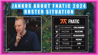 Jankos About FNATIC 2024 ROSTER Situation 👀 [upl. by Born]