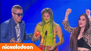 KCA Mexico 2018  Sofía Reyes recibe baño de slime  Nickelodeon en Español [upl. by Niowtna]