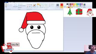 DIBUJOS DE NAVIDAD TUTORIAL PAINT [upl. by Casabonne]