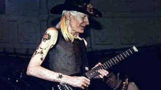 Johnny Winter warming up his fingers 1991 09 22 [upl. by Ahsiket700]