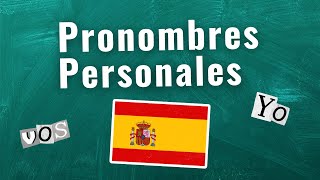 Entendendo os Pronomes Pessoais em Espanhol [upl. by Einnor947]