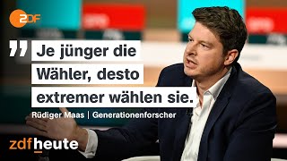 Generationenforscher Maas Darum wählt die Jugend AfD  Markus Lanz vom 03 Oktober 2024 [upl. by Gothurd]