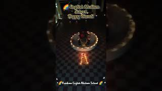 Happy Diwali 🪔🎇festivaihappyshorts🌈 English Medium School glowlearneducations [upl. by Annaliese]