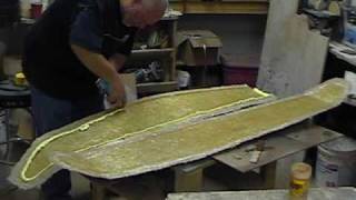 Molding a fiberglass wing part one of 2 [upl. by Rofotsirk28]