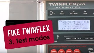 Fike Twinflex Pro Panel part 3 Test modes [upl. by Naahs]