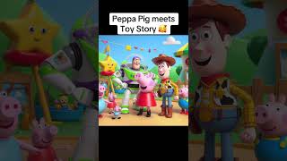 Cute Peppa Pig Toy Story Meeting 😍 toystory peppapigfunny toystorymania [upl. by Yttig]