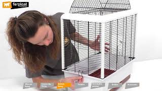 PALLADIO 3 BIRD CAGE BY FERPLAST ASSEMBLY INSTRUCTIONS [upl. by Nitsua]