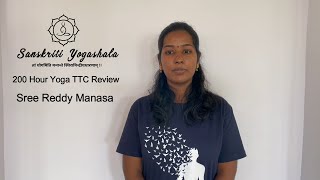 200 Hour Yoga TTC Review Sree Reddy Manasa [upl. by Allx]