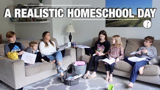 FULL HOMESCHOOL DAY IN THE LIFE with TIME STAMPS  ROUTINE CURRICULUM amp REALITY [upl. by Gaile]