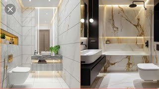 Modern bathroom floor and wall tiles  Small bathroom design 2025 [upl. by Jempty]