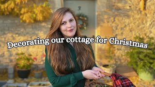 Decorating our 300 year old cottage  VLOGMAS DAY ONE [upl. by Aggy]