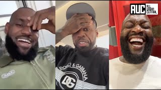 50 Cent Lebron James Rick Ross And More Reacts To Drake quotPush Upsquot Response To Kendrick Lamar [upl. by Ramsa13]