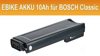 eBike Akku Ersatzakku Batterie 104 Ah 375 Wh für Bosch eBike Classic 36V System Gepäckträger [upl. by Suiravad]