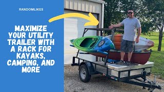 DIY Kayak Trailer Build from a Utility Trailer [upl. by Aileduab919]