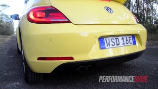 2013 Volkswagen Beetle engine sound and 0100kmh [upl. by Madoc738]