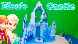 FROZEN ELSA Ice Castle Video Toy Review [upl. by Alley]