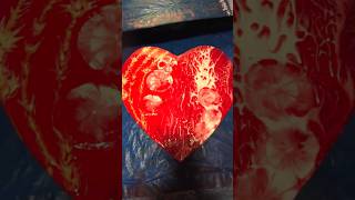 quotFREEZING HEARTquot NANAS FLUID REFLECTION sanjahotko8585 2different enamels baloonkiss fluidart [upl. by Levinson]