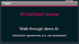 AIcontract review Weagree walkthrough demo [upl. by Eimat]