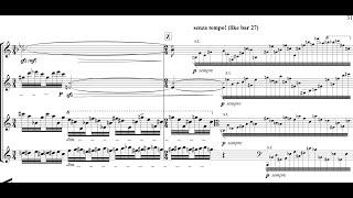 Dimitris Mousouras  String Quartet No 2 Erinyes 2015 ScoreVideo [upl. by Maxim547]