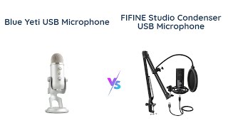 Blue Yeti vs Fifine T669  USB Microphone Comparison [upl. by Luelle477]