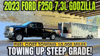 2023 Ford F250 73L Gas V8 Towing Up 6 Grade With MPG Does It Outperform the 68L [upl. by Kelleher]