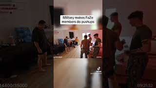 Military makes faze members do pushups [upl. by Neahs172]