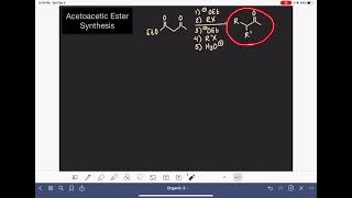 26 Acetoacetic ester synthesis [upl. by Parris]