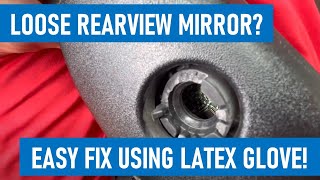 How to Fix a Loose Rear View Mirror Fast [upl. by Natsirt]