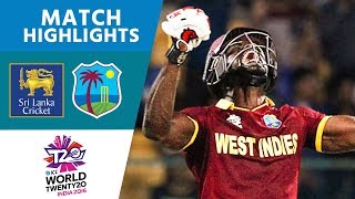 Explosive Andre Fletcher Smashes 84  Sri Lanka vs West Indies  ICC Mens WT20  Highlights [upl. by Annahsed]