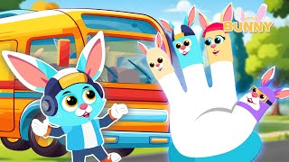 🐰 Finger Family amp Wheels on the Bus 🚌 English Newborn Baby Rhymes 👶 [upl. by Imer]