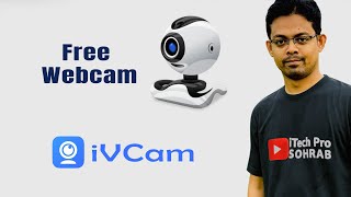 How to use your Mobile as a Webcam via Wifi  iVCam [upl. by Enilram]