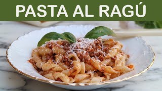 PASTA AL RAGÚ  Receta italiana [upl. by Leasia]