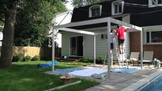 My DIY pergola built out of aluminum [upl. by Ignacio654]