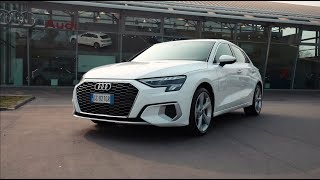 Nuova Audi A3 Sportback gtron 2021 metano benzina Test Drive Frav Concessionaria Ufficiale [upl. by Bondon]