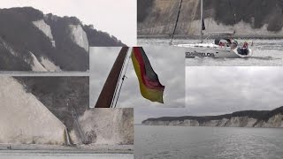 Kreidefelsen auf Rügen 118 Meter hoher Königsstuhl vom Schiff gefilmt [upl. by Lladnek]