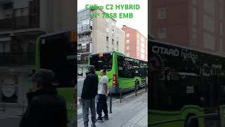 Bizkaibus Mercedes Benz citaro HYBRID Nº 7858 en línea 3338 [upl. by Inatsed322]