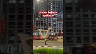 Viaduct Installation 🚇🚧🏗️ youtubeshorts shortvideo shortsfeed shorts sg fyi fypシ゚viral [upl. by Ihcekn]