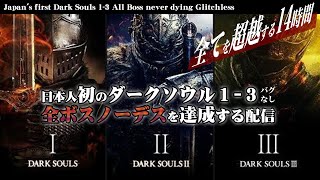 日本人で初めてダークソウル123バグなし全ボスノーデスを達成するJapans first Dark Souls 13 All Boss never dying Glitchless [upl. by Dinin]