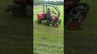 TORO REELMASTER 3100D vs JOHN DEERE D130 Mower shorts [upl. by Dielle]