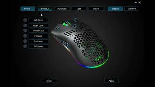 Honeycomb Black RGB Braided Optical Programmable Gaming Mouse 6400 DPI  Programmable Software [upl. by Nilrem955]