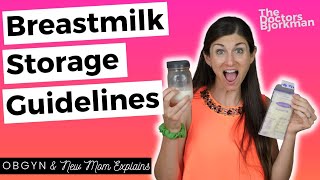 OBGYN  Breastfeeding Mom Shares Guidelines for Breastmilk Storage and Use [upl. by Sheedy579]